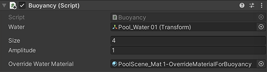 Buoyancy script interface